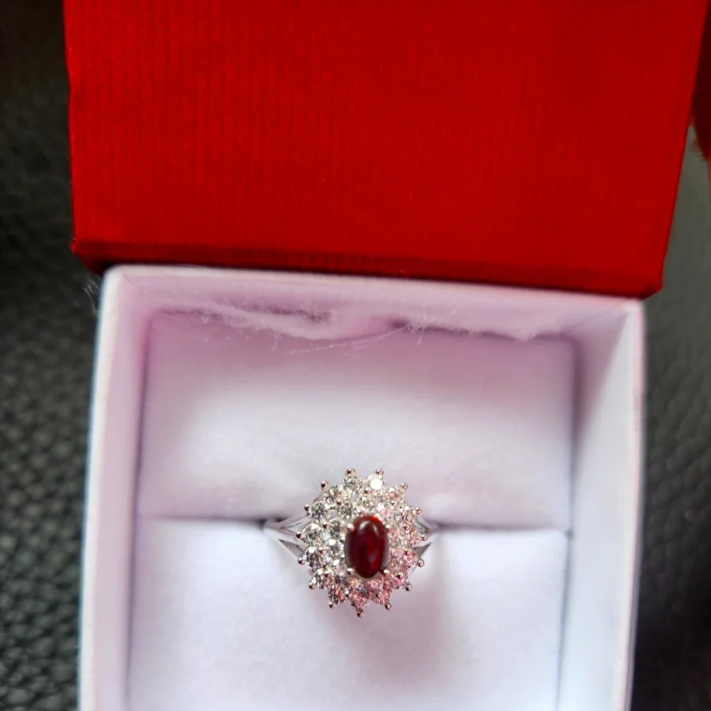 Ethiopian opal ring with adjustable size - Picture 2 of 4